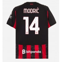Stroje piłkarskie AC Milan Luka Modric #14 Koszulka Podstawowej 2025-26 Krótki Rękaw